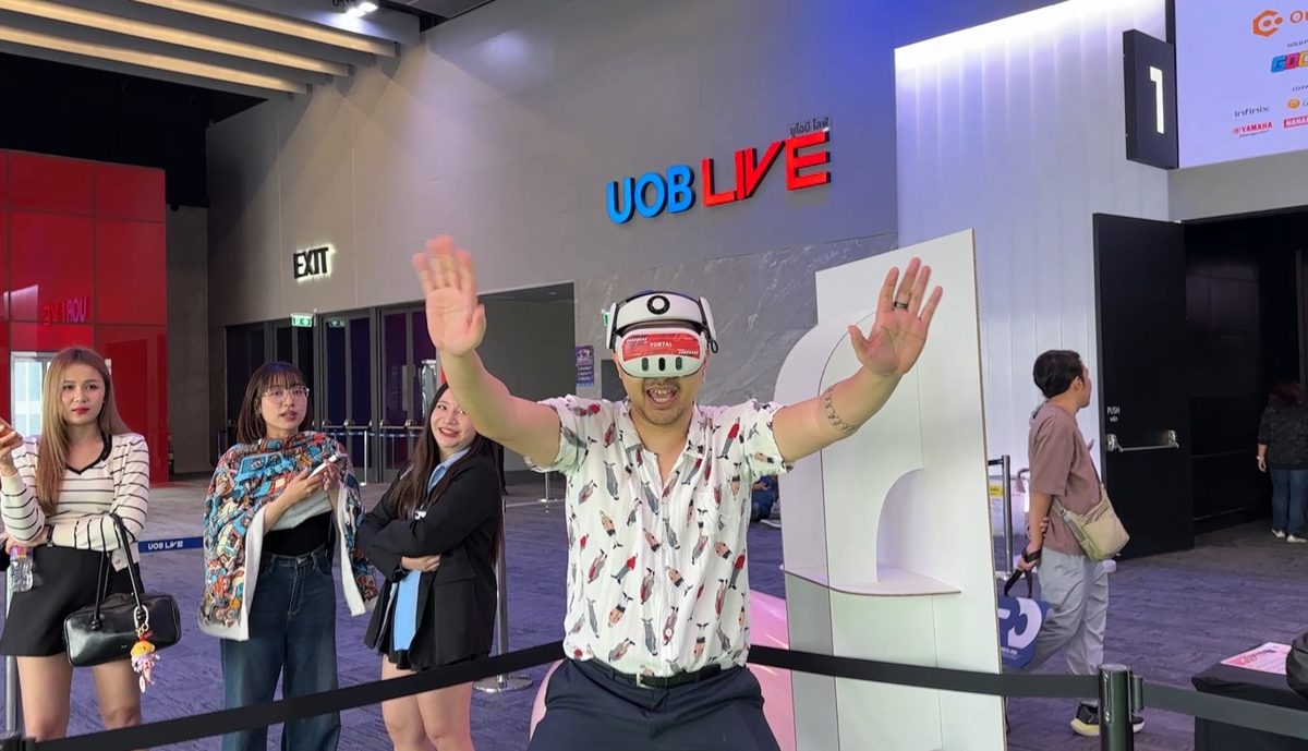 Guests at the live venue